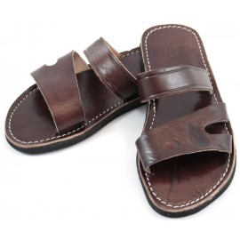 cheap Moroccan slippers in leather for men and women