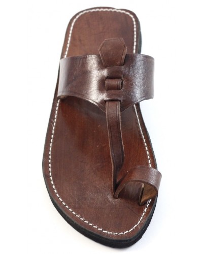 Sandales homme cuir discount marron